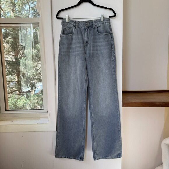New Free People Tinsley Baggy High Rise Jeans Denim Wide Leg We The Free 26 - Picture 10 of 12